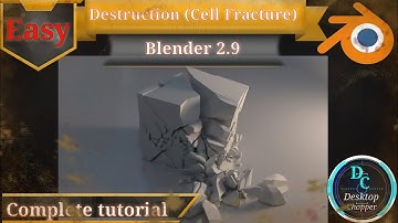 How to destroy anything in blender 2.9 | Cell Fracture simulation | complete tutorial
