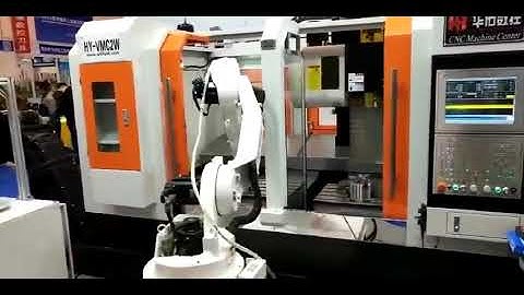 Công nghiệp 4.0 Robot và máy phay cnc HY- VMC2W. Tel: 0982428683