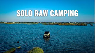 Solo Raw Car Camping near Isolated Farm - Alu Cab LT50 Roof Top Tent - Suzuki Jimny