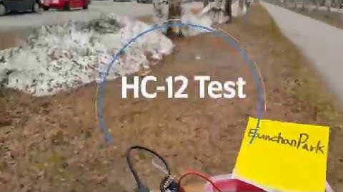 HC-12 433 mHz serial module hands on test 2018 (400m away!!!!) (Smooth Q)