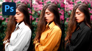 How To Change Colours Into BLACK or WHITE in Photoshop