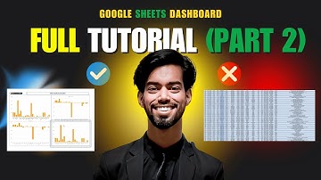 Google Sheets Dashboard Tutorial (Part 2) 🔥 | Charts, Slicers, Formatting,  [Hindi]