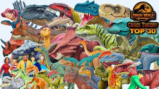 Top 30 JURASSIC WORLD CHAOS THEORY TOYS | Brooklyn, Yaz, Sammy, Kenji, Atrociraptor & Allosaurus?!
