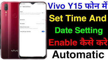 How To Set Data And Time Vivo Y15 || Vivo Y15 Set Data And Time Setting