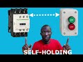 contactor self holding with push button | start stop button | on off button | ELECTERCA