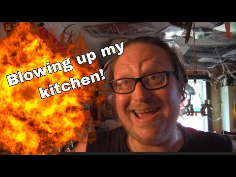 Blowing up the kitchen cooking!