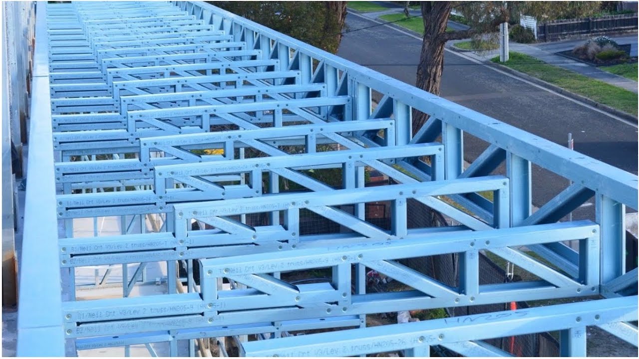 Light gauge steel pre assembled wall panels for faster construction