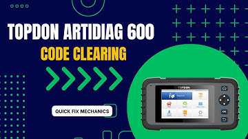 Topdon Artidiag 600 code clearing