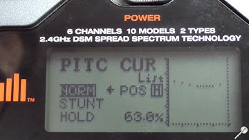 Réglages settings Spektrum DX6i + Blade MCPX (v1/v2) indoor