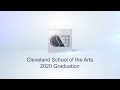 Cleveland school of the arts  2020 graduation stream