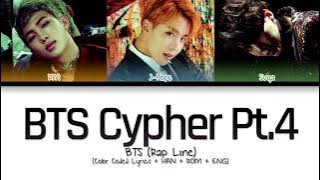 BTS (Rap Line) - BTS Cypher pt.4 (Color Coded Lyrics/Han/Rom/Eng)