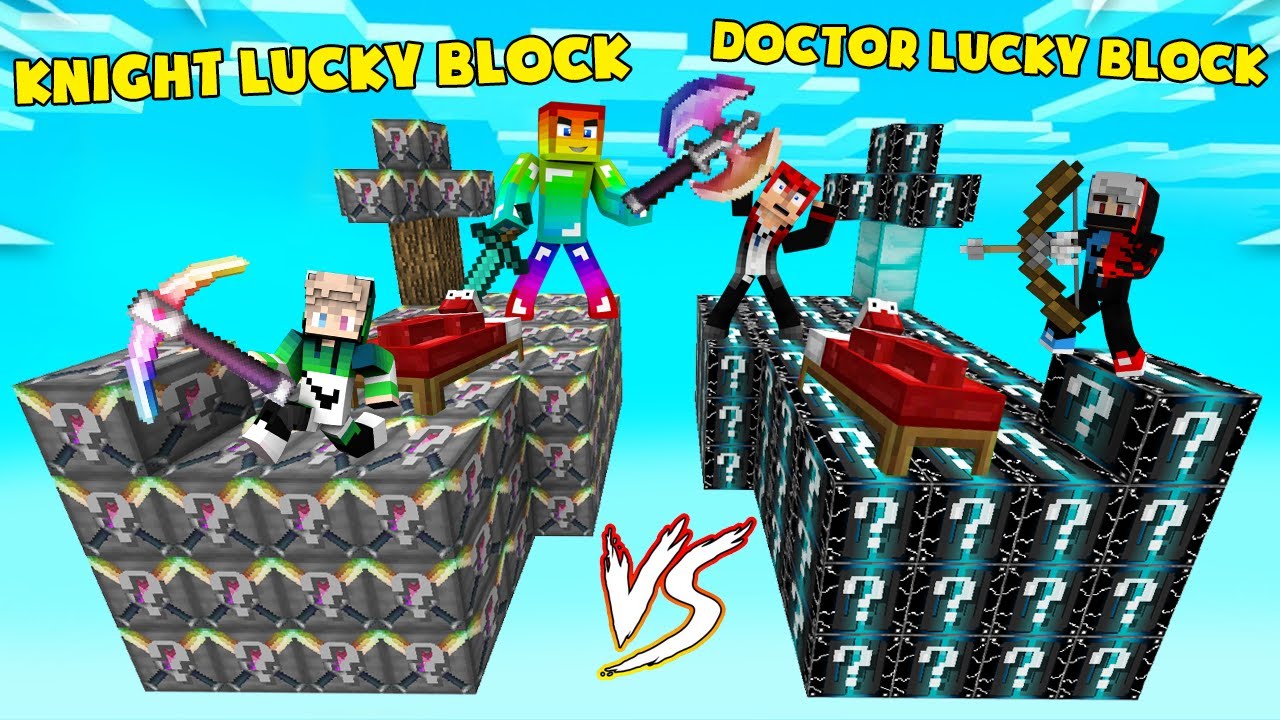 MINI GAME : KNIGHT VS DOCTOR LUCKY BLOCK BEDWARS ** CUỘC CHIẾN CỦA HIỆP SỸ VỚI BÁC SĨ ??