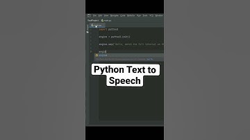 Python Text to Speech