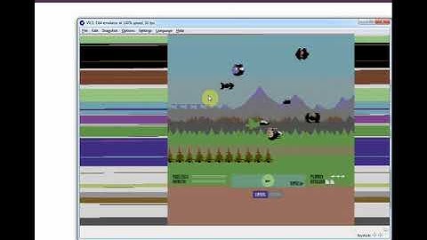 Lateral motions of geo-referenced sprites on the C64