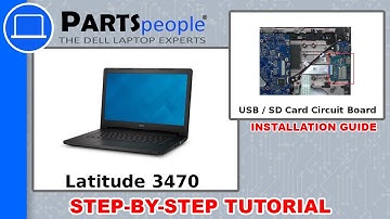 Dell Latitude 3470 (P63G001) USB / SD Card Circuit Board How-To Video Tutorial