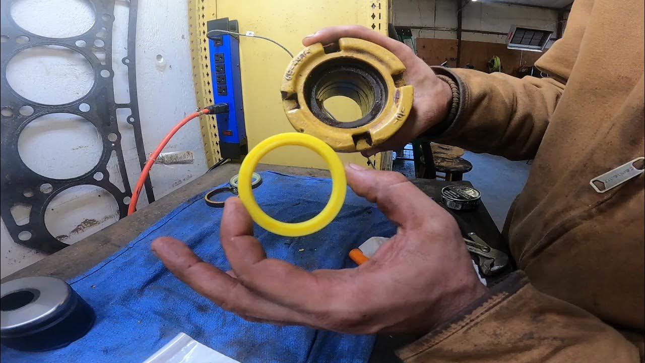 HOW TO Repack Hydraulic Cylinder (CAT 613C Scraper Turn Cylinder) YouTube