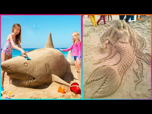 Crazy SAND SCULPTURES u0026 15 Other Cool Things ▶2 class=