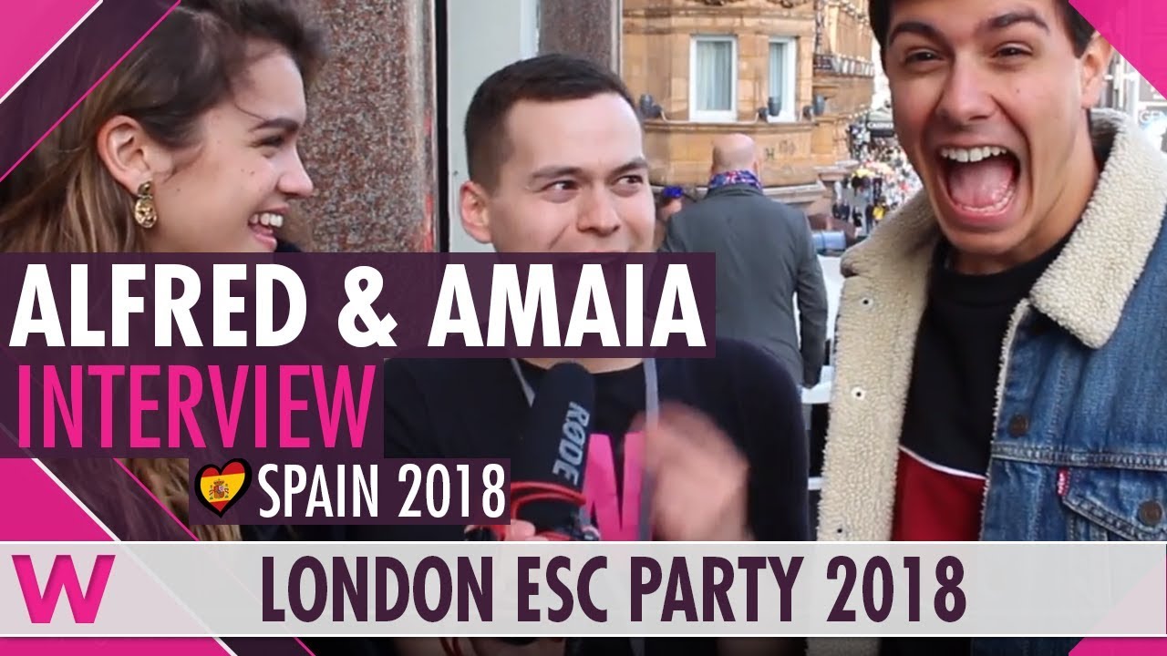 Alfred & Amaia (Spain 2018) Interview | London Eurovision Party 2018