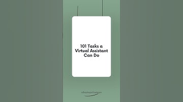Discover the incredible 101 tasks a Virtual Assistant Can Handle!