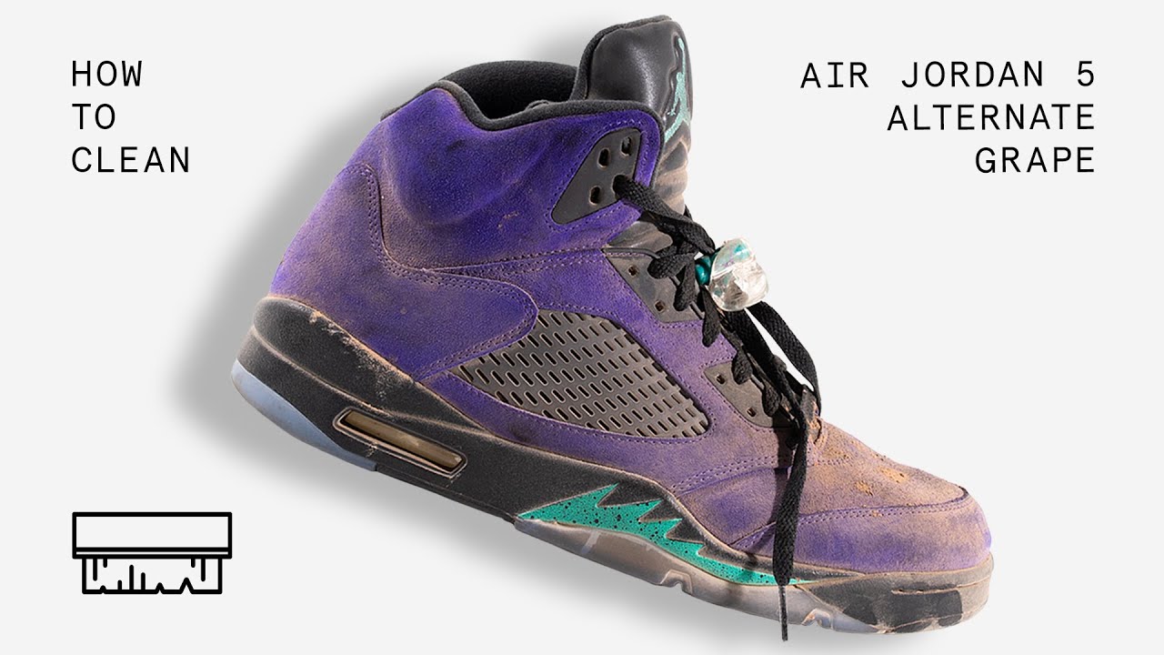 to Clean Air Jordan 5 Alternate Grape 