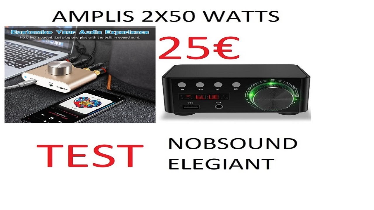 Nobsound-Amplificateur audio numérique HiFi stéréo, 5.1 canaux, Bluetooth  5.0, amplificateur de puissance domestique, classe D - AliExpress
