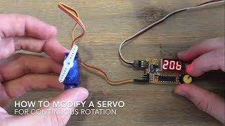 How To Modify A Servo For Continuous Rotation