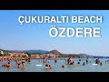 [4K] Izmir ÖZDERE ÇUKURALTI BEACH Walking Tour, Day & Night | 🇹🇷 Turkey Travel 2021