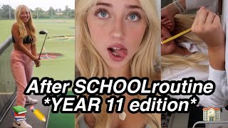 My After School Routine! HOMEWORK, SPORTS & TOP GOLF!