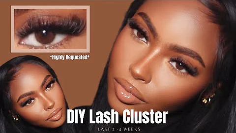Tutorial how to do Eyelash Extension clusters Last 2-4 Weeks + My Eyebrow Routine HIGHLY REQUESTED