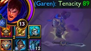 Garen but I got him up to 89% tenacity with Season 11 items so a 1 second stun lasts for 0.1 seconds