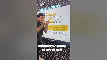 Minimum Distance Between Individual Bars || YAHYA SIR || #bars #steel #home #concrete #construction