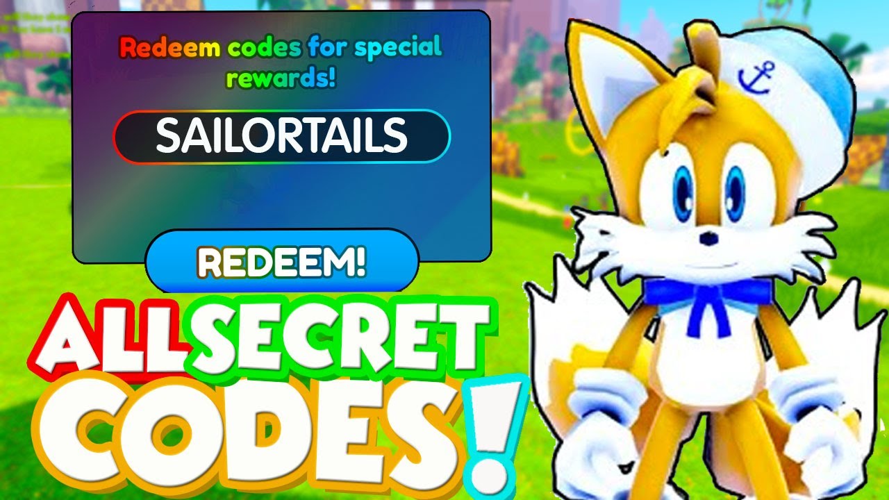 52) ALL NEW *SECRET* SAILOR TAILS CODES In SONIC SPEED SIMULATOR