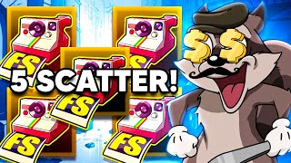WE GOT THE *INSANELY RARE* 5 SCATTER BONUS ON LE BANDIT AGAIN!! (FINALLY!)
