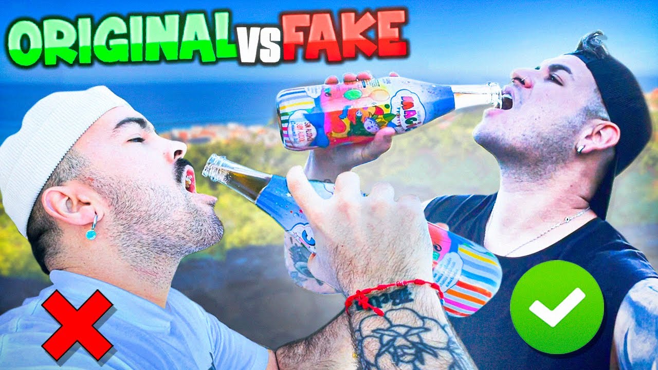 COMIDA ORIGINAL VS COMIDA FAKE *edición navidad🎄*  ¿LO ADIVINAMOS? // Salcedini