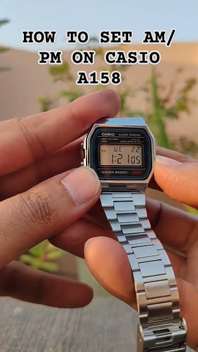 How to set AM or PM on Casio A158 | #casio #casioa158w #casiowatches #digitalwatch