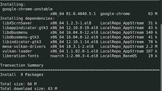 How to install chrome in RHEL 8.0