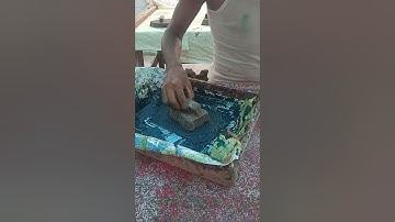 How to do block printing on fabric at home  DIY Block Printing  Fabric Paints