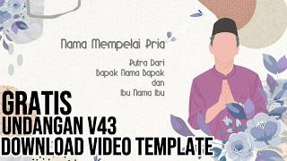 Download Template Video Undangan Tema Islam Syari Tanpa Teks V43 #undangandigital #undangankangketik