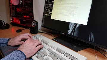 Typing demo on the IBM Model M