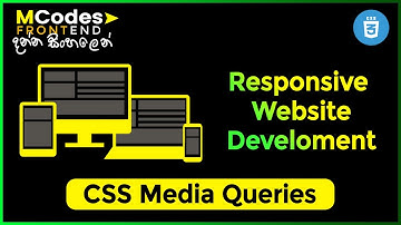 CSS Media queries incl. screen orientation: Mastering responsive website full course (in Sinhala)