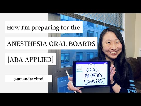 ANESTHESIA ORAL BOARDS [ABA APPLIED EXAM]: how it's structured & how I'm studying for it