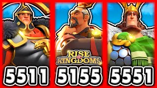 Minimum SKILL LEVEL for EVERY Commander in Rise of Kingdoms