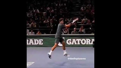Roger Federer/ slow motion/ forehand