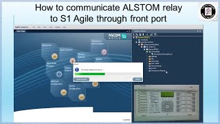 How to communicate ALSTOM relay to S1 Agile software through front port. Micom relay communication screenshot 3