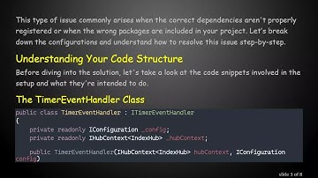 Resolving SignalR Injection Issues: A Guide for Asp.Net Core Developers