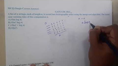 GATE CSE 2012 Q ||Algorithms || GATE Insights Version: CSE