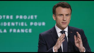 Emmanuel Macron dévoile son programme pour la présidentielle