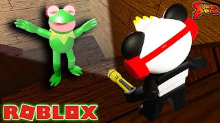 HELP! FROGGE SNUCK UP ON ME !! LET'S PLAY ROBLOX FROGGE WITH COMBO PANDA!!