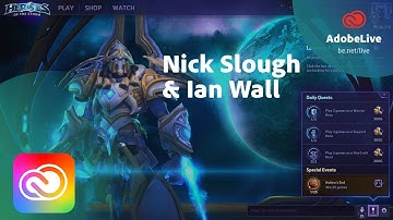 Live UI/UX Design for Video Games with Nick Slough & Ian Wall 1/3 | Adobe Creative Cloud