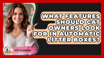 What Features Should Cat Owners Look For in Automatic Litter Boxes? | Happy Cat Handbook